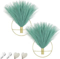 Pretty Jolly Boho Wall Decor, Wall-Mounted Metal Wall Decor, Hanging Artificial Pampas Display, Wall Art Living Room, Bedroom, Bathroom, Dining room,Plant Wall Decor 2 Pack,Gold