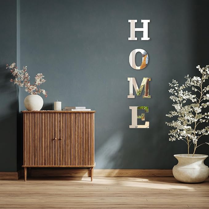 Wall Decor Upgrade Home Signs Mirrors Home Decor Mirror Wall Stickers Living Room Decor Acrylic Wall Decor for Bedroom