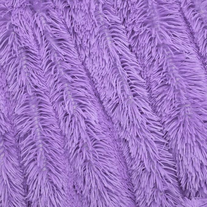 Plush Super Soft Blanket Bedding Sofa Cover Furry Fuzzy Fur Warm Throw Qulit Cozy Couch Blanket for Winter (51"x63", Purple)