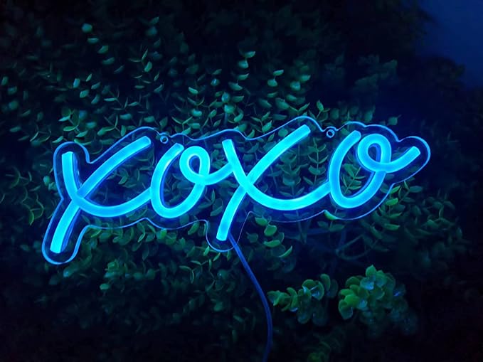 Ulalaza Neon Light Sign LED XOXO Night Lights USB Operated Decorative Marquee Sign Bar Pub Store Club Garage Home Party Decor