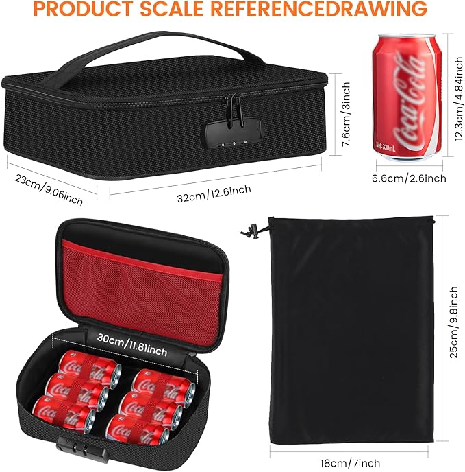 Discreet Lockable Storage Toy Bag Box Organizer Container