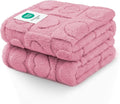 Luciphia 1 Pack 2 Small Dog Blanket Washable Pet Bed Cover Soft Fluffy Puppy Blanket with Premium Fleece 300GSM Cozy Calming Cat Blankets for Indoor Cats Pink 57x40 inch