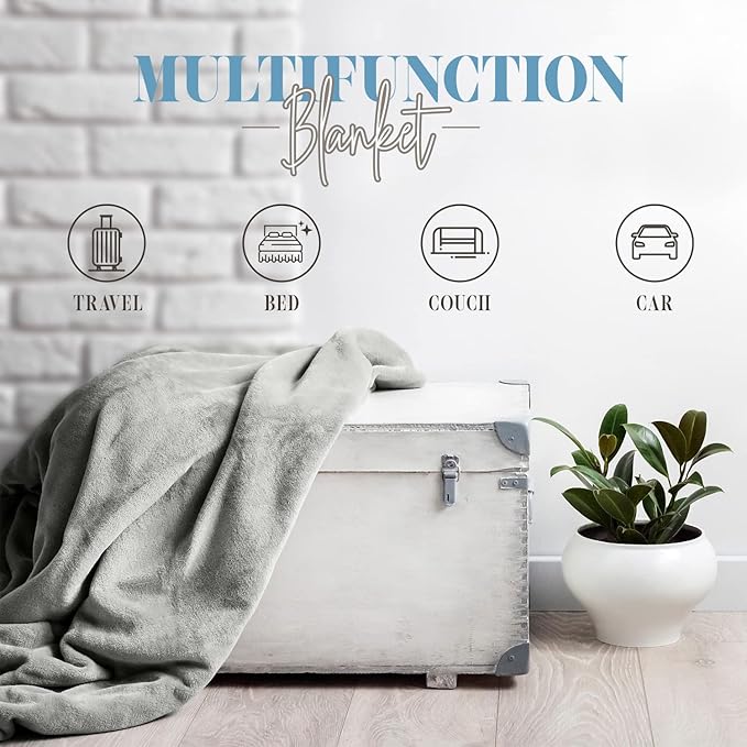 Elegant Comfort Luxury Velvety Feel Blanket, All-Season Lightweight Blanket, Ultra Plush, Soft, Cozy-Fuzzy Flannel Fleece for Couch, Sofa, Bed, Travel, Solid Design, Full/Queen, Orange