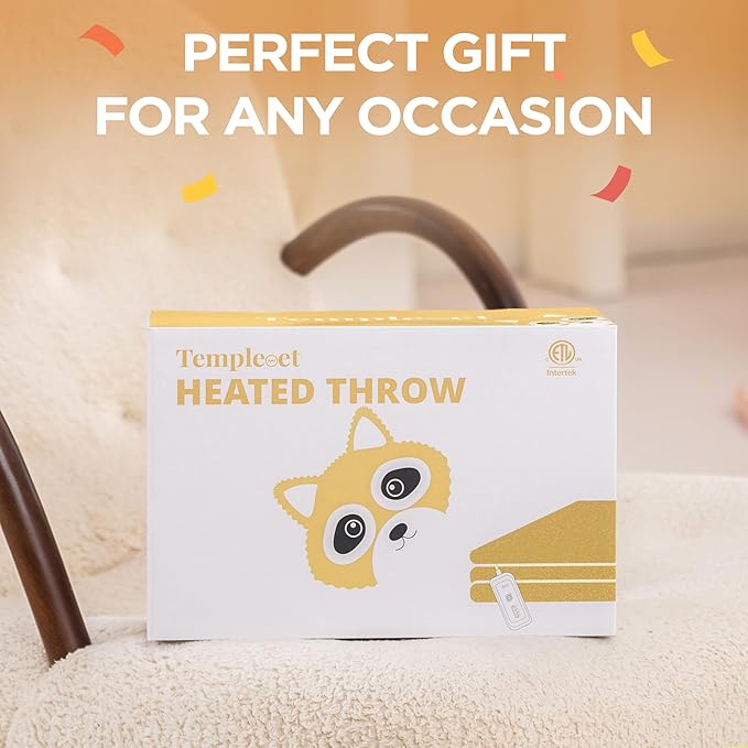 Heated Blanket Full Size - Single Controllers Electric Blanket Full with 9 Heat Settings & 10 Hour Auto Off,Overheat Protection,Machine Washable 72"x84"(Cheesy Yellowk)