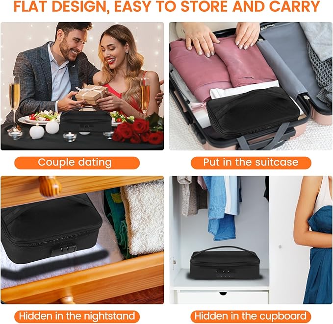 discreet lockable storage toy bag box organizer container