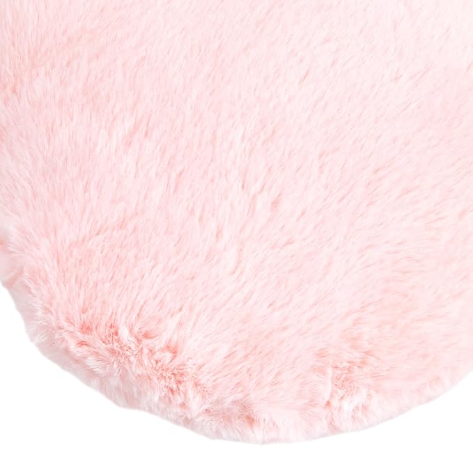 Amazon Basics Kids Pink Heart Decorative Pillow for Bedroom, Room Decor, 10.5 in x 4 in