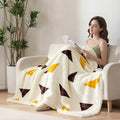 Queen Size Blanket Gift for Women Girl - Soft Plush Thick Warm Fluffy Reversible Flannel Blanket for Sofa Couch Bed for Winter All Seasons 90x90 Inches