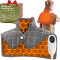 OCTROT Weighted Heating Pad for Neck Shoulders and Back, for Mom Wife Grandma, Birthday Gifts for Women Men Dad, Instant Electric Heated Blanket with 9 Heat Options 4 Auto-Off Timer, Grey