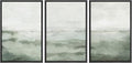 MUDECOR Framed Canvas Print Wall Art Sage Green Abstract Prints Minimalist Modern Wall Art Decor for Bedroom - 24"x36"x3 Black