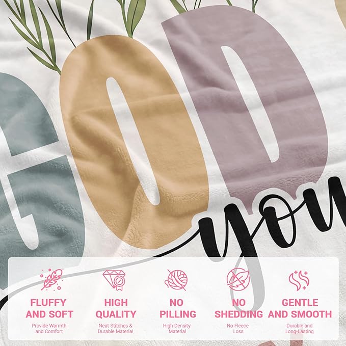 Christian Gifts for Women Faith, Inspirational/Religious/Spiritual Gifts for Adults, Soft Throw Blankets for Women/Men, Personalized Blankets for Adults 40"x 50"