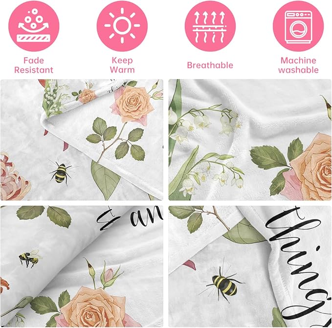 Christian Gifts for Women Faith, Inspirational/Religious/Spiritual Gifts for Adults, Soft Throw Blankets for Women/Men, Personalized Blankets for Adults 40"x 50"