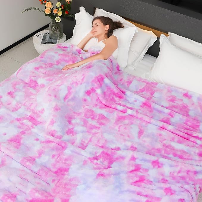 MUGD Soft Blankets Fuzzy Twin Bed Fleece Blanket Kids Warm Throw Blanket for Bed