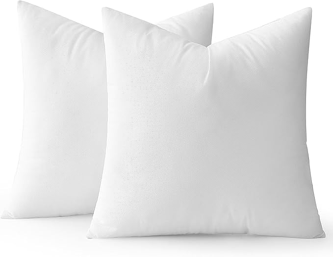 MIULEE 14x14 Pillow Inserts Set of 2, Square Decorative Throw Pillows Premium Fluffy Pillow Forms Sham Stuffer for Living Room Sofa Couch Bed