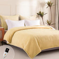 Heated Blanket Full Size - Single Controllers Electric Blanket Full with 9 Heat Settings & 10 Hour Auto Off,Overheat Protection,Machine Washable 72"x84"(Cheesy Yellowk)