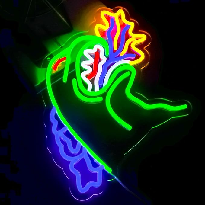 Monster Neon Sign for Wall Decor,Dinosaur Dimmable Neon Sign for Gaming Room Boys Room Decor，Powered by USB 14.3 * 12.2inch,Birthday Party Christmas Gifts
