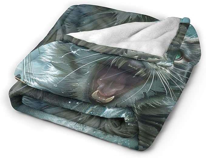 Funny Cat Blanket Nautical Boat Throw Blanket Ocean Gifts and Decor Cat Blanket for Girls Boys Women Men Kids Adults Soft Warm Cozy Fleece Blanket for Couch Sofa Bed 60"x50"