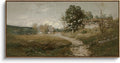 InSimSea Extra Large Framed Vintage Wall Art, Living Room Country Farmhouse Decor, Retro Road Landscape Paintings, Canvas Prints, Rustic Scenery Long Pictures for Bedroom Above of Bed,24x48inch