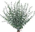 CEWOR 24pcs Eucalyptus Stems Artificial Eucalyptus Leaves Fake Greenery Branches Fake Flowers for Wedding Centerpiece Spring Easter Farmhouse Home Decoration