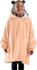 Bare Home Wearable Blanket Hoodie - Soft Plush Sherpa - Warm and Cozy - Oversized Wearable Blanket - Adult & Kid Sizes