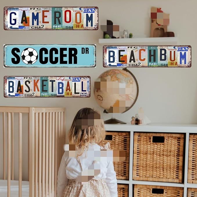 Soccer Posters For Boys Bedroom Soccer Decor Soccer Dr Tin Sign Soccer Gifts For Men Soccer Street Signs For Bedroom Soccer Wall Art Football Room Decor For Boys Bedroom Soccer Decorations 4x16 Inch