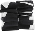 MOONLIGHT20015 Black Sherpa Fleece Throw Blanket Twin Size for Bed - Wholesale Bulk Pack of 12 Sherpa Blankets - Soft Fluffy Throw Blankets for Hotels, Guest Bedroom, 60x80 Inches