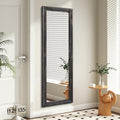 AAZZKANG Rectangular Mirror Full Length Wooden Frame Retro Large Wall Hanging Mirrors 71"x30" for Bedroom Living Room Bathroom Dressing Room Hallway
