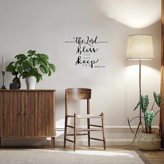 BBTO Bible Verse Wall Stickers Inspirational Quote Wall Decals Religious Motivational Scripture Sticker Peel and Stick for Bedroom Living Room Office Bathroom(Be Brave)