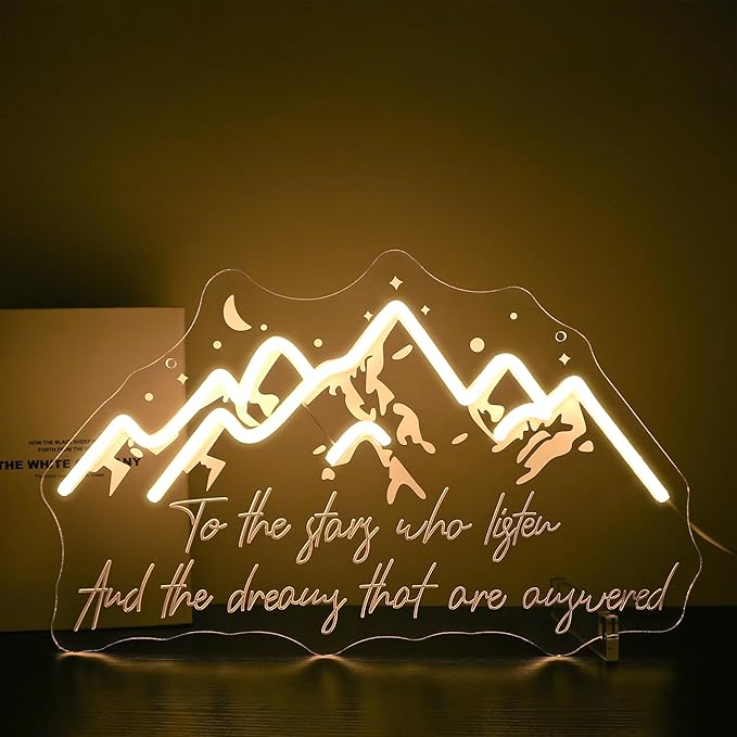 Neon Sign - HSJNJKFU Neon Signs for Wall Decor, LED Light Sign with Engraved & UV Printed Design, Bar Beer Signs for Man Cave, Party, Room Decor - USB Powered