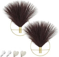 Pretty Jolly Boho Wall Decor Pampas, Wall-Mounted Metal Wall Art, Hanging Artificial Plant, Wall Decor for Living Room, Bedroom, Bathroom, Office, Dorm, Modern wall Decor|2 Pack