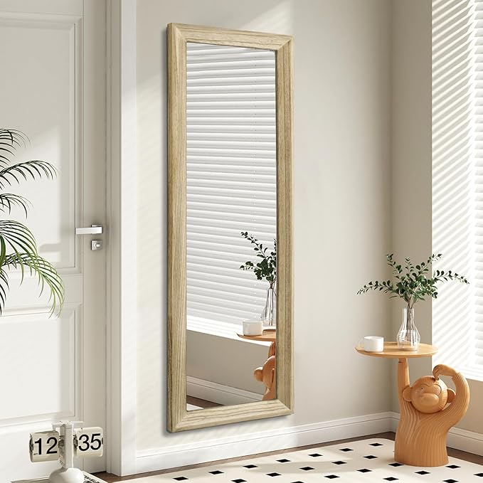 AAZZKANG Full Length Door Mirror Wooden Frame Large Mirrors for Wall 71"x30" Rectangular for Bedroom Living Room Bathroom Dressing Room Entryway