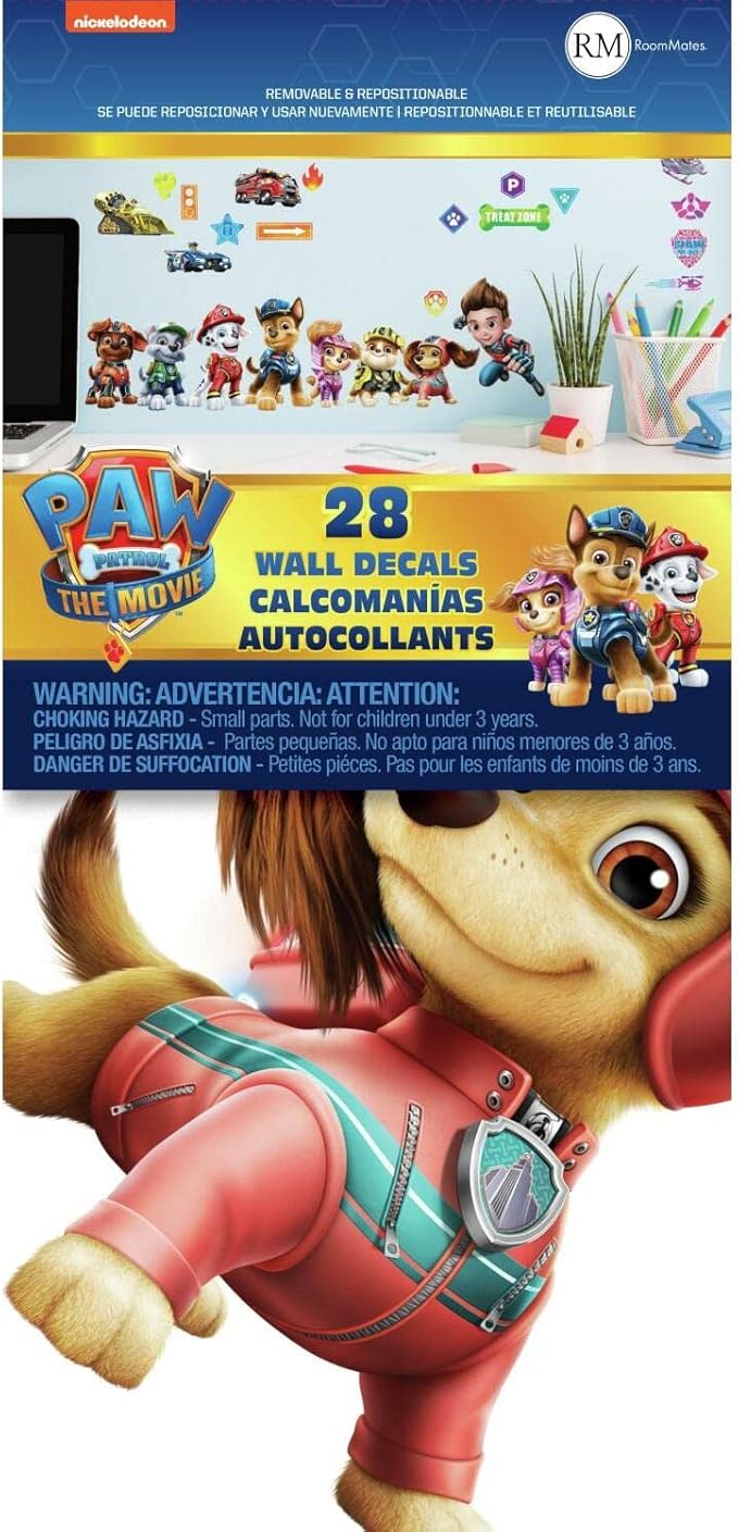 RoomMates RMK4819SCS Paw Patrol Movie Peel and Stick Wall Decals