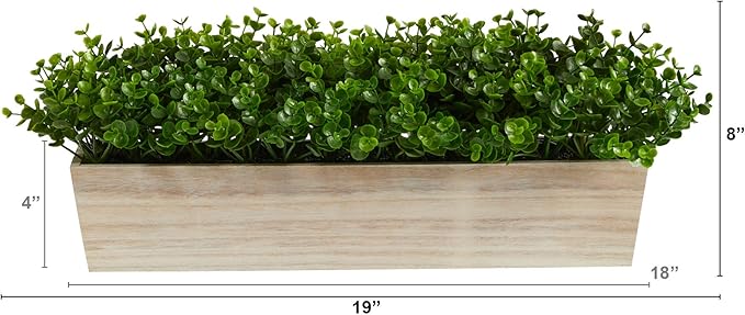 19in. Eucalyptus Artificial Plant in Decorative Planter