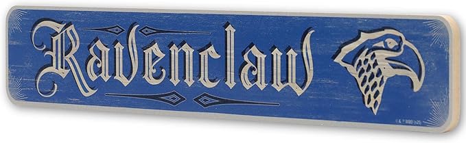 Harry Potter Ravenclaw Horizontal Wood Wall Decor - Vintage Ravenclaw Sign for Bedroom or Movie Room