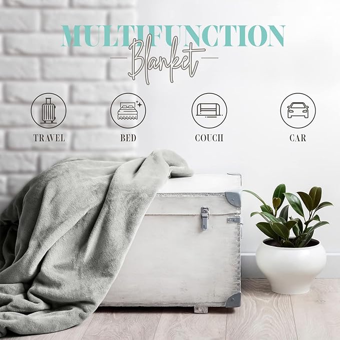 Elegant Comfort Luxury Ultra-Plush Velvet Touch Fleece Throw Soft, Warm, Cozy| Micromink Sherpa-Backing Reversible Blanket for Bed, Sofa and Couch, Solid Coral