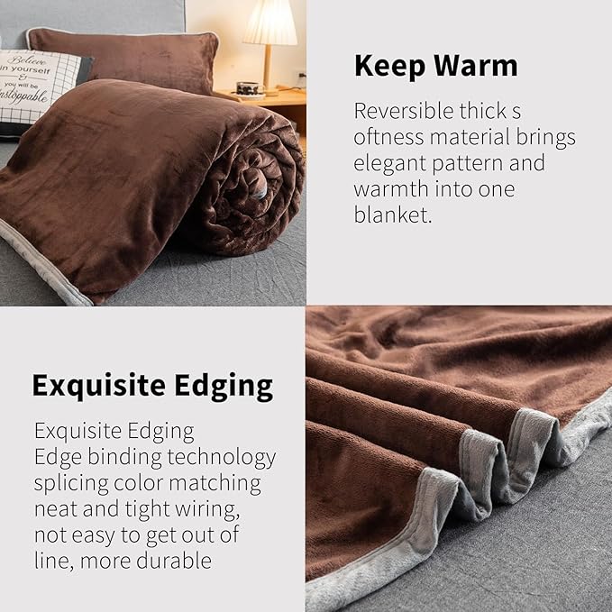 Fleece Bed Blankets Throw Size - Soft Lightweight Plush Fuzzy Cozy Luxury Blanket Microfiber Throw for Couch Bed,All-Season Breathable,40x60 Inches