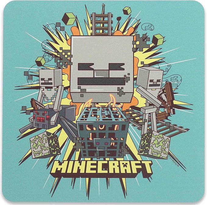 Open Road Brands Minecraft Ghast Metal Wall Decor - Fun Minecraft Sign for Bedroom or Game Room