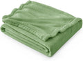 Bedsure GentleSoft Green Throw Blanket for Couch - 300GSM Soft Cozy Fleece Blankets for Home Decor Gifts, Emerald, 50x60 Inches