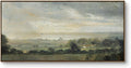 InSimSea Extra Large Framed Vintage Wall Art, Living Room Country Farmhouse Decor, Wild Field under Sky Landscape Paintings, Canvas Prints, Scenery Long Picture for Bedroom Above of Bed,24x48inch