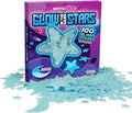 100 Pcs Glow in The Dark Stars with Moon - Luminous 3D Wall Stickers Night Light for Boys & Girls Room Decor - Bedroom Ceiling Space Kids Wallpaper Funky Decor - Glowing Stars Tape Stickers for Kids