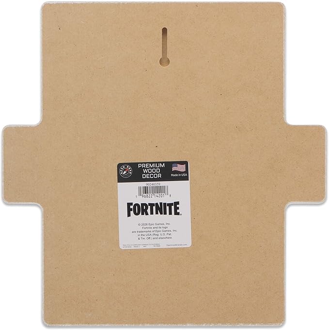Fortnite Durr Burger Wood Wall Decor - Funny Fortnite Sign for Gamer Room or Bedroom