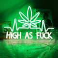 JFLLamp Leaf Weed Neon Signs LED Neon Lights Signs for Wall Decor Bedroom Suitable for Living Room Bar Game Room Hotel Birthday Party Restaurant Christmas Unique Gift for Lover 16 * 12 Inch(Green)