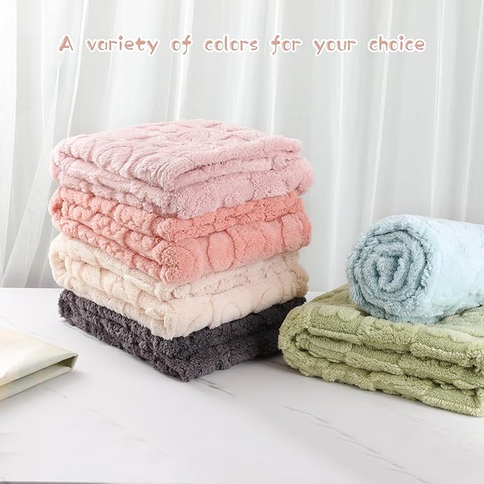 4 Pcs Baby Blankets for Boys Soft Toddler Small Blanket for Daycare, Fleece Kid Mini Blanket for Crib Baby Shower, 30 X 40, Blue