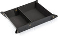 Londo Leather Tray Organizer - Practical Lightweight Water Resistant Computer Table Desk Storage Box for Wallets, Watches, Keys, Coins, Cell Phones and Office Equipment
