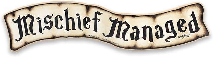 Harry Potter Mischief Managed Rustic Wood Wall Decor - Vintage Mischief Managed Sign for Home Decorating