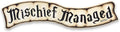 Harry Potter Mischief Managed Rustic Wood Wall Decor - Vintage Mischief Managed Sign for Home Decorating