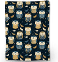 Cartoon Owl Blanket | Soft Warm Cozy Lightweight Flannel Throw Blanket Perfect for Couch, Bed, Decor, Travel & Outdoor Use, Fuzzy Blankets for Adults Kids Women Girls 50×40 in