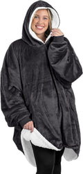Bare Home Wearable Blanket Hoodie - Soft Plush Sherpa - Warm and Cozy - Oversized Wearable Blanket - Adult & Kid Sizes