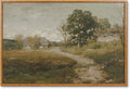 InSimSea Framed Canvas Wall Art Vintage Decor, Room Decor Classical Oil Painting Canvas Prints Arkville Landscape Vintage Wall Art Home Decor, 16"x24"