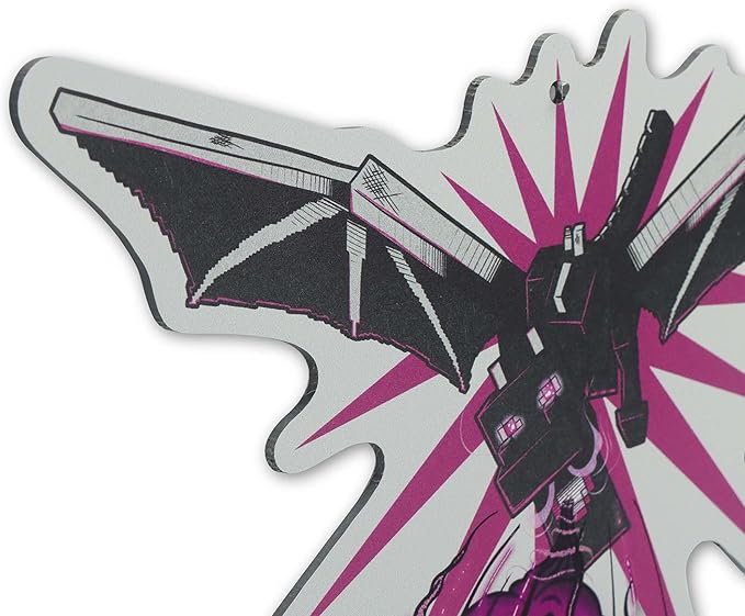 Minecraft Ender Dragon Metal Wall Decor - Striking Ender Dragon Wall Art for Bedroom or Game Room