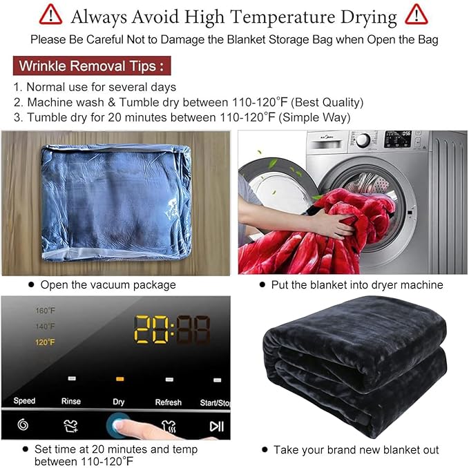 JYK Korean Style Mink Fleece Blanket King Size 4.4 LB, 1 Ply Extra Soft,Lightweight Breathable Plush Fuzzy Cozy King Blanket for Couch Sofa Bed Camping Room Décor, 85x95 Inches, Dark Grey